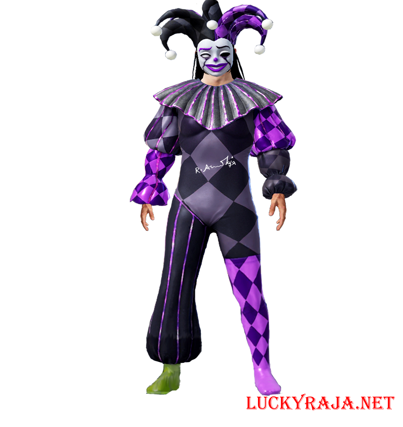 Merciless Jester ,Merciless Jester images,Merciless Jester pubg mobile,Merciless Jester outfit,pubg mobile outfits,animation,cartoon images